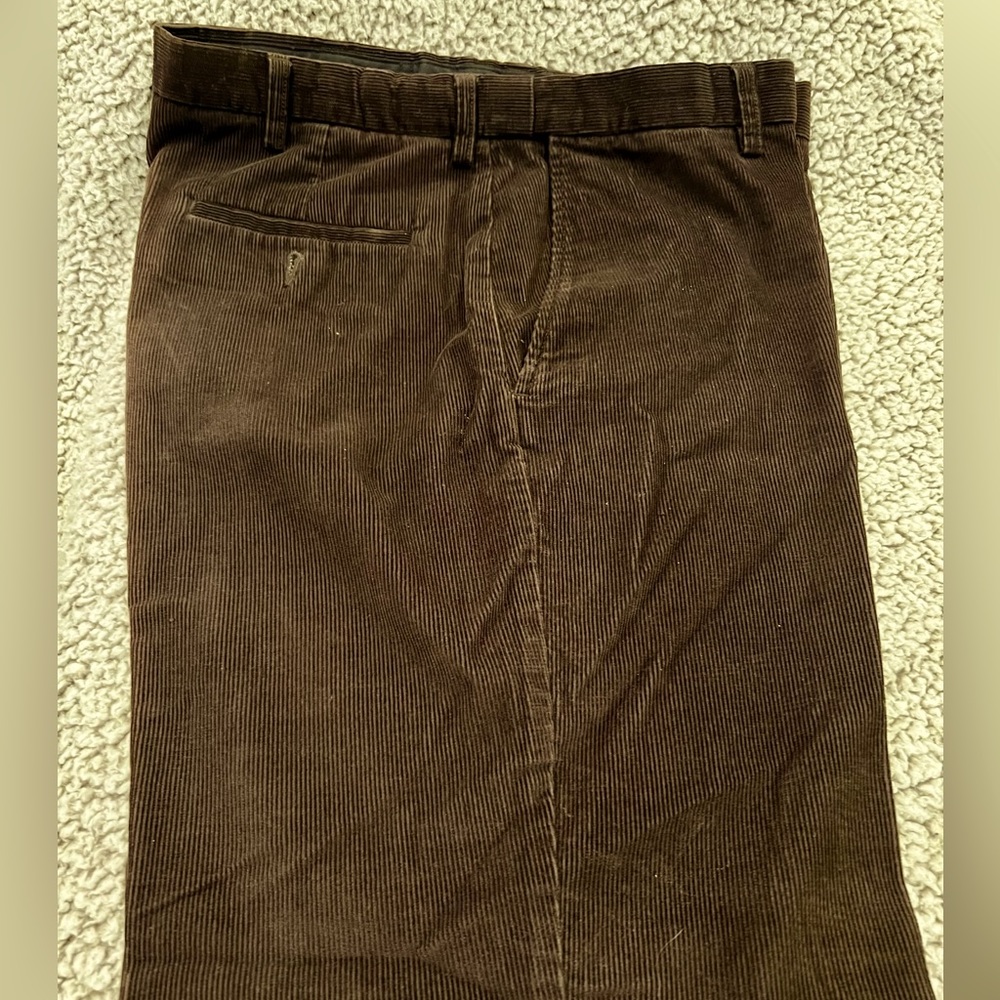 Haggar Men’s Corduroy Pants Brown 36x30